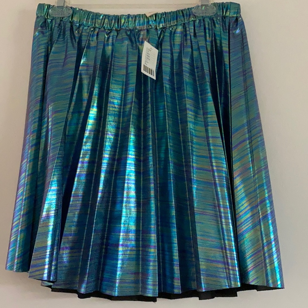 NWT Multi color metallic mini skirt
